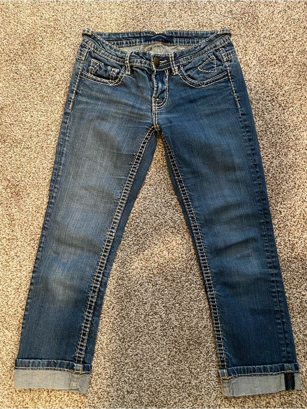 Vigoss Studio Women's cropped Blue Jeans size 25